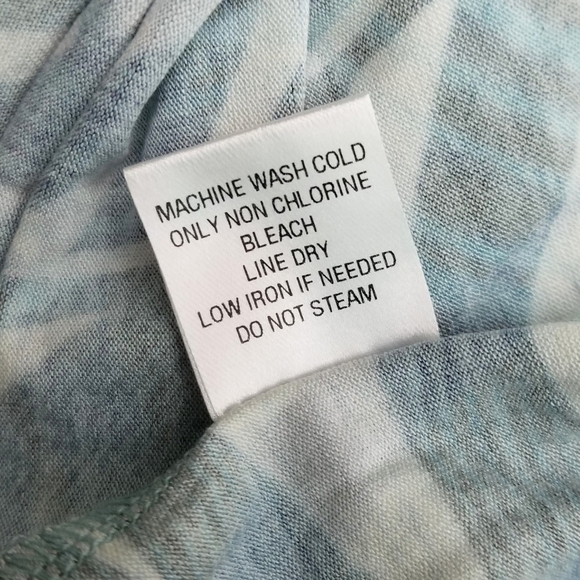 Soulcycle blue palm leaf print SOUL sleeveless active top women's size Small - Picture 4 of 9